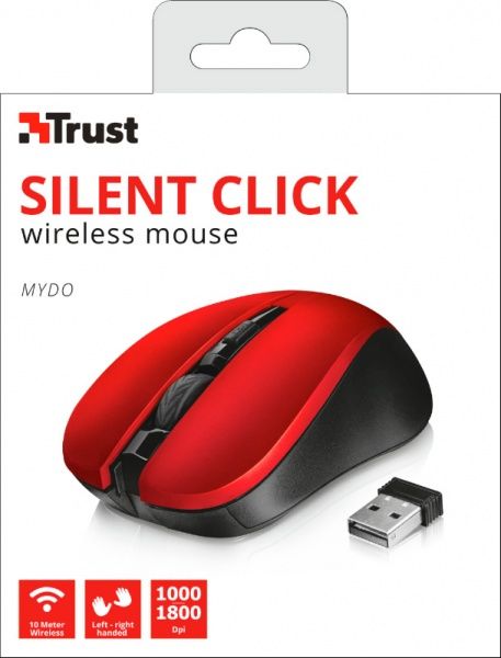 Мышь Trust Mydo Silent Click Wireless 21871 red 
