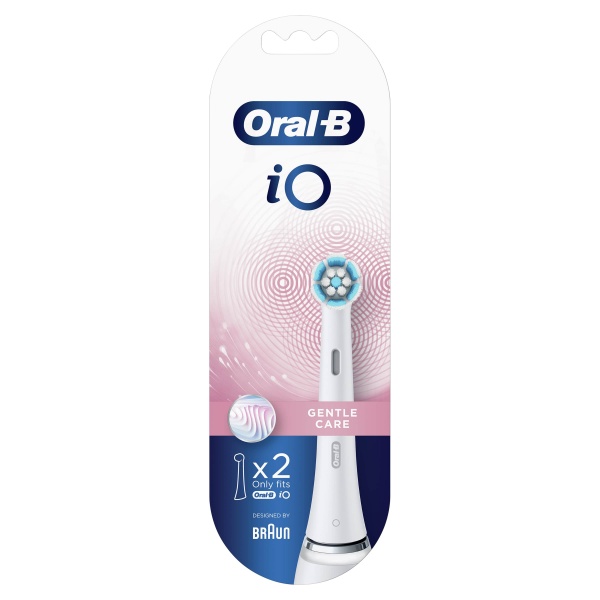 Насадки для электрической зубной щетки Oral-B iO Gentle Care белые, 2 шт.