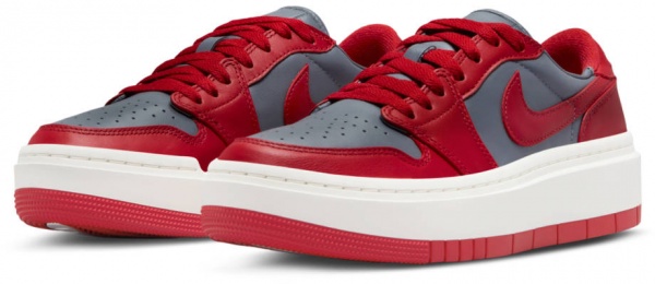 Кроссовки Nike AIR JORDAN 1 ELEVATE LOW DH7004-006 р.39 US 8 25 см белый с красным