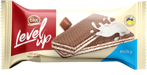 Вафлі БКК Вафлі «Level up» молочні 140 г 