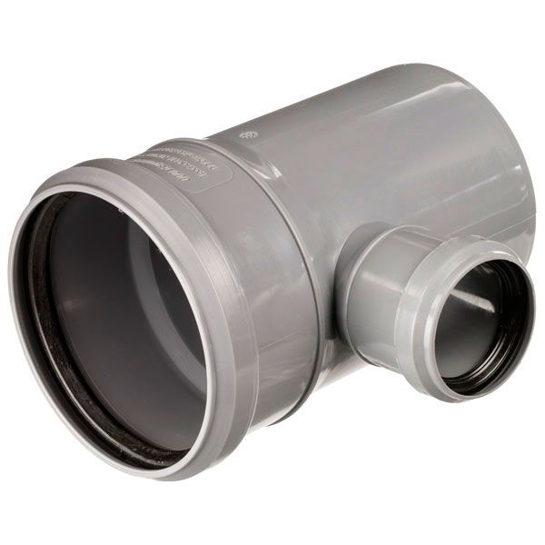 Тройник ПВХ Wavin 110х50 мм 88°