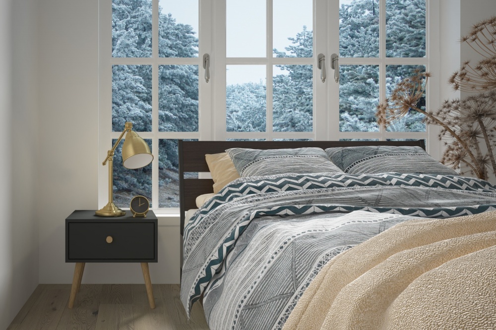 Тумба прикроватная Lion Хюге-4 450x510x330 мм дерево/антрацит