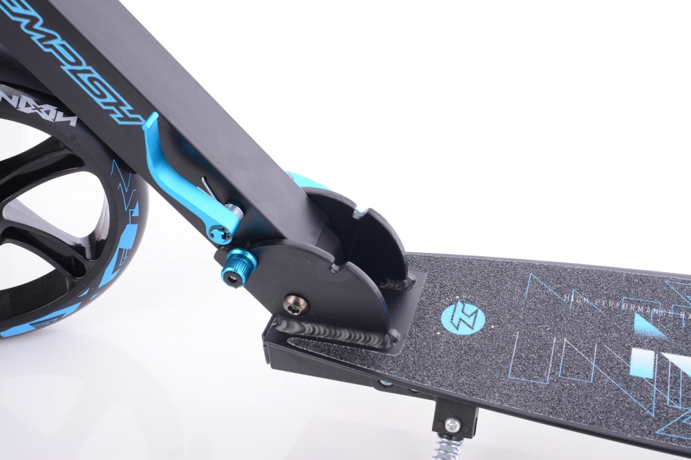 Самокат Tempish NIXIN 200 AL черный с синим 1050000233/Blue