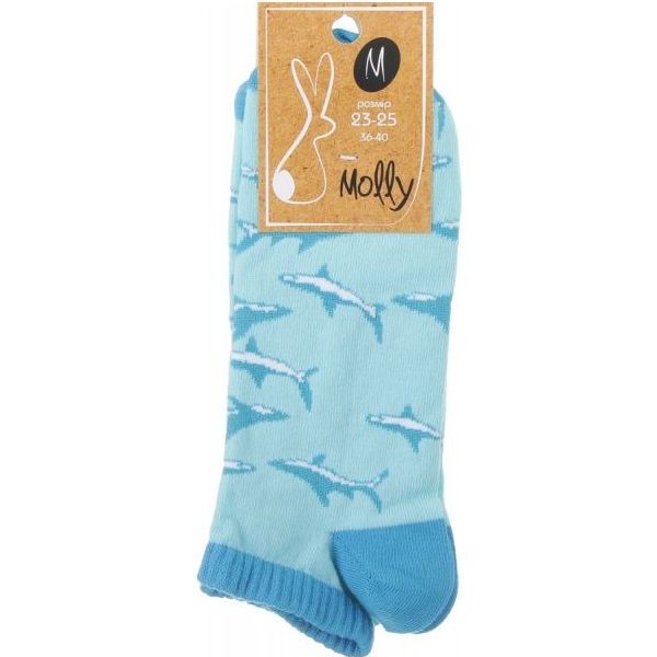 Носки женские Молли Акула р. 23-25 бирюзовый 
