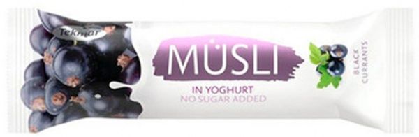 Tekmar Батончики мюсли без сахара черная смородина в йогурте 30 г 