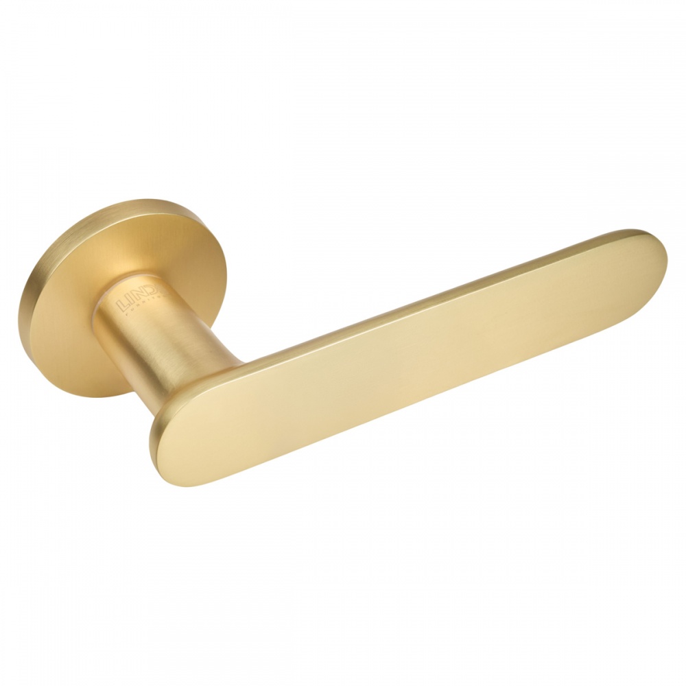 Ручка на розетке Linde A-2030 SB матовая латунь
