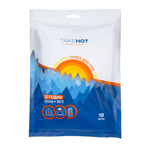 Грілка термохімічна Takehot Body Warmer (для тіла) 10 шт.