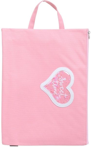 Папка А4 Сердце, розовая