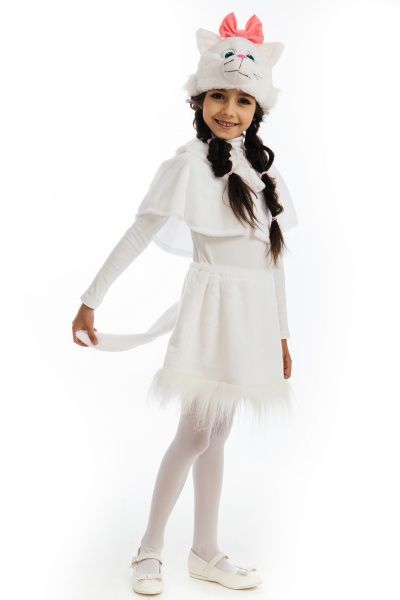 Костюм карнавальний КАРНАВАЛІЯ Кицька 4-7 років р.116 білий 