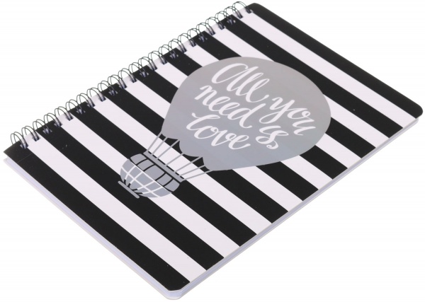 Блокнот Чорно-біла пригода 14,5х21 см Mikirei