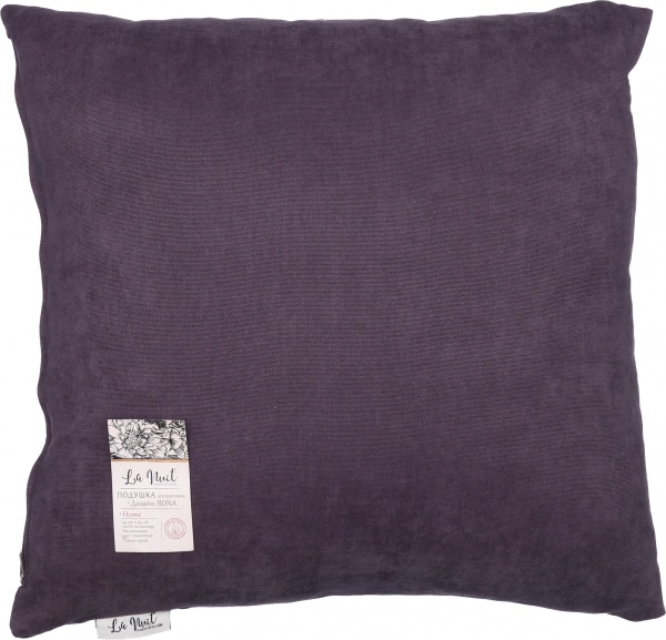 Подушка декоративна Bona 45x45 см темно-сірий La Nuit 