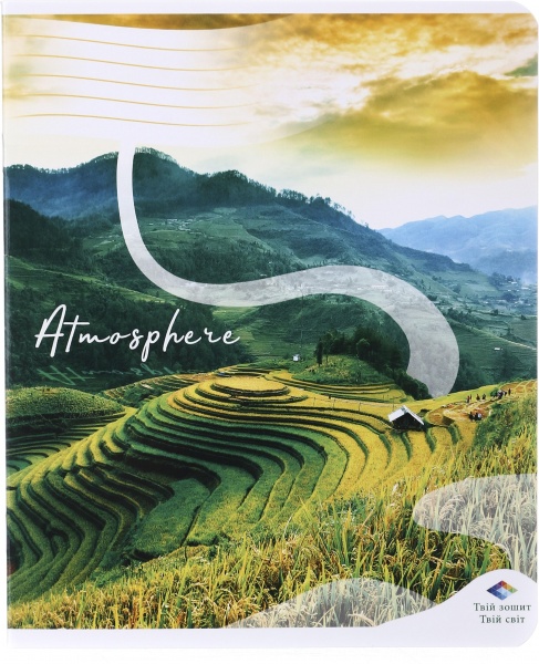 Тетрадь школьная уф-лак 30 листов в линейку в ассортименте