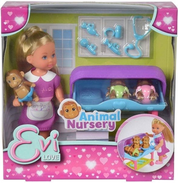Кукольный набор Simba Эви Ветеринар с аксессуарами 5733073