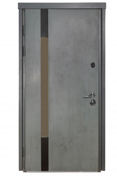 Дверь входная Булат Термо House - 705 стеклопакет антрацит 2050x950 мм левая
