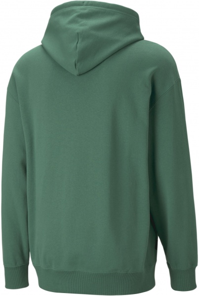 Джемпер Puma DOWNTOWN GRAPHIC HOODIE TR 53824437 р. S зелений