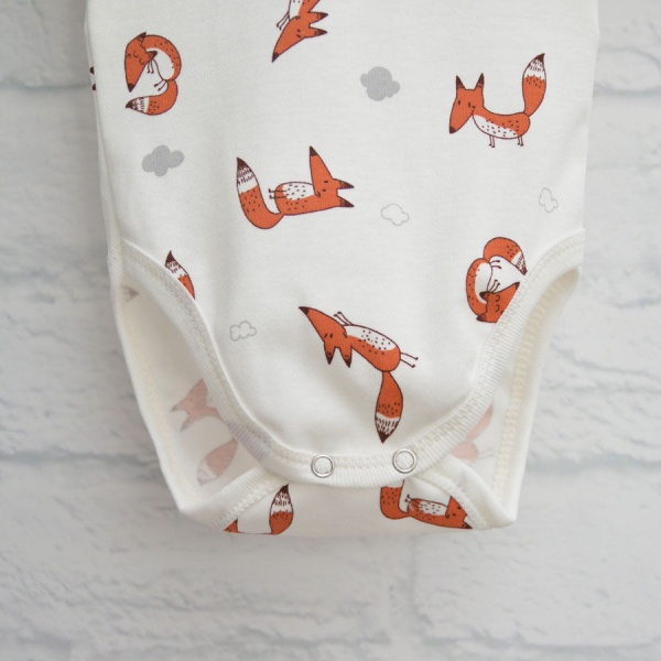 Боди детское унисекс Blanka Лисичка р.74 бежевый 110134 