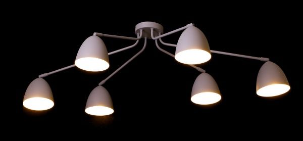 Люстра TK Lighting 2379 6x60 Вт E27 серый Loretta 