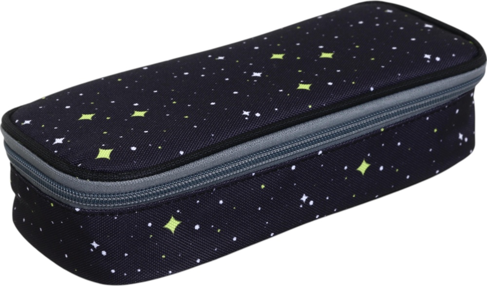 Пенал шкільний 22х10х5,5 см NINGBO JOHNSHEN STATIONERY CO.,LTD чорний