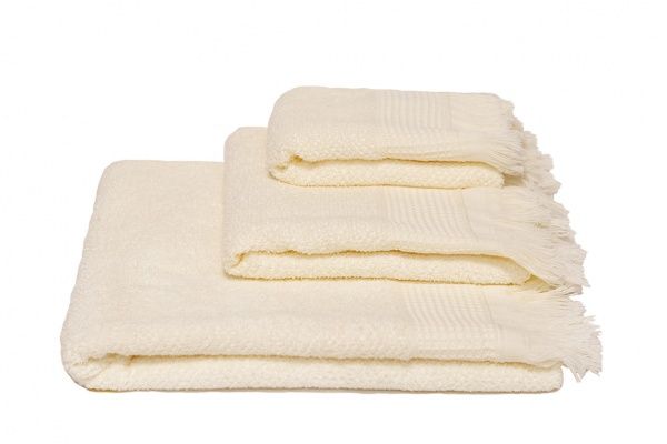 Полотенце Комби махровое 70x140 см молочный Simi 