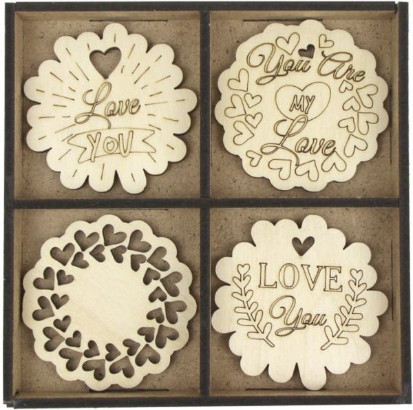 Набор заготовок Love you 2 13x13 см 12 шт. Rosa Talent 