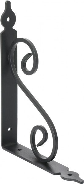 Держатель для полок REI черная ковка 150х100 мм