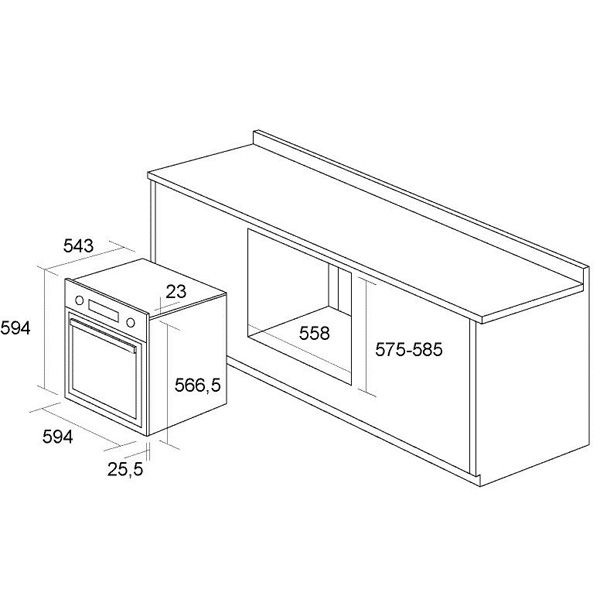 Духовой шкаф электрический Pyramida F 84 EIX-P RE Luxe/R