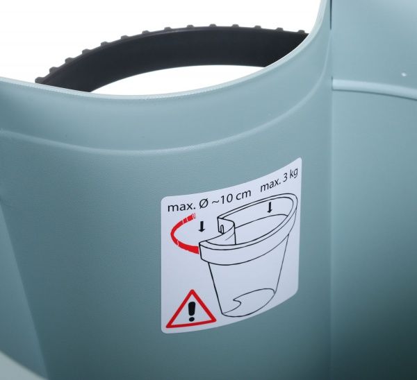 Горщик для квітів 235х210 мм круглий бірюзовий 