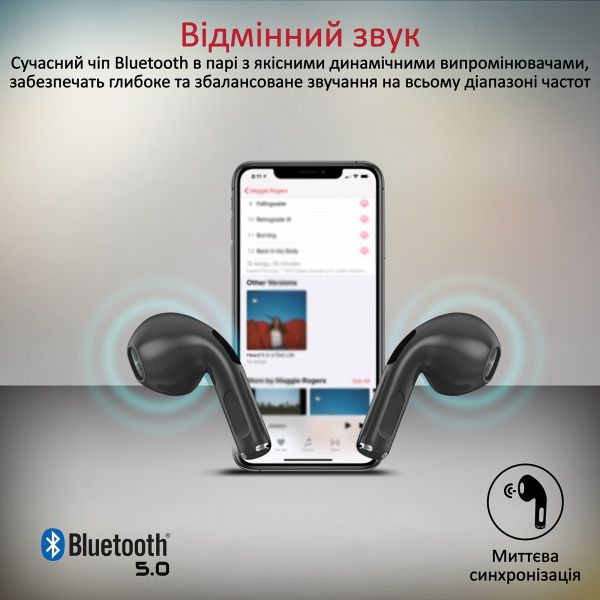 Наушники Promate Charisma-2 Bluetooth 5 black (charisma-2.black) 