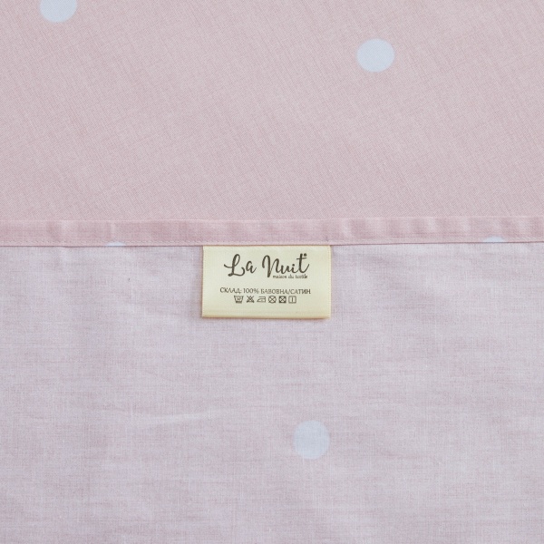 Комплект постельного белья Triangulo 2 бело-розовый La Nuit 