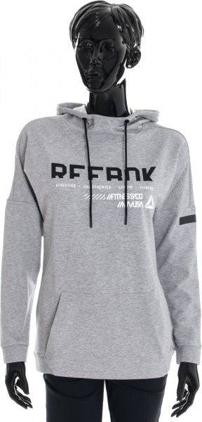 Джемпер Reebok Workout Ready Cotton Graphic AY1911 р. S серый