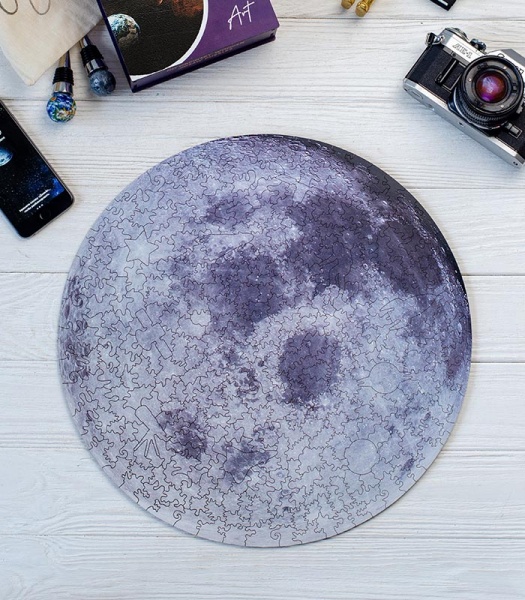 Пазл деревянный Луна 40 см PuzzleUp 