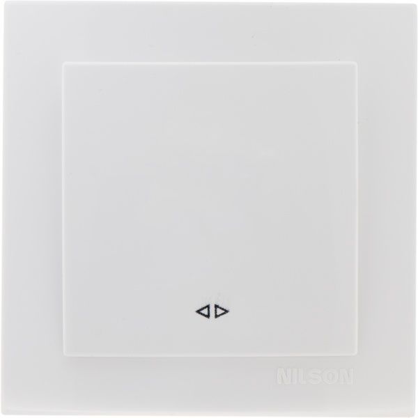 Вимикач перехресний одноклавішний Nilson Touran без підсвітки 10 А 230В білий 24111010