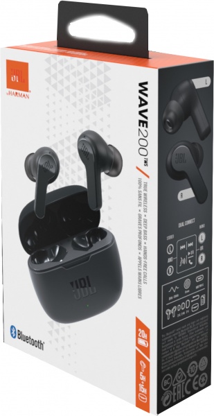 Наушники JBL® Wave 200 TWS black (JBLW200TWSBLK) 