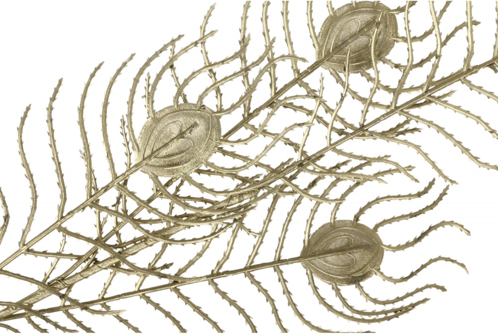 Гілочка декоративна потрійна Павлін 75 см RS1Z1726