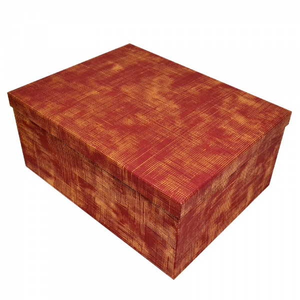 Коробка подарочная бордовая текстурная 31х23 см 111081307