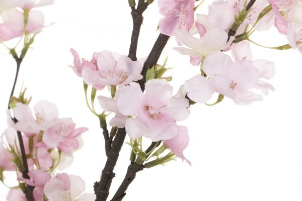 Цветочная композиция ветка искусственная Вишневый цвет розовая 27044T