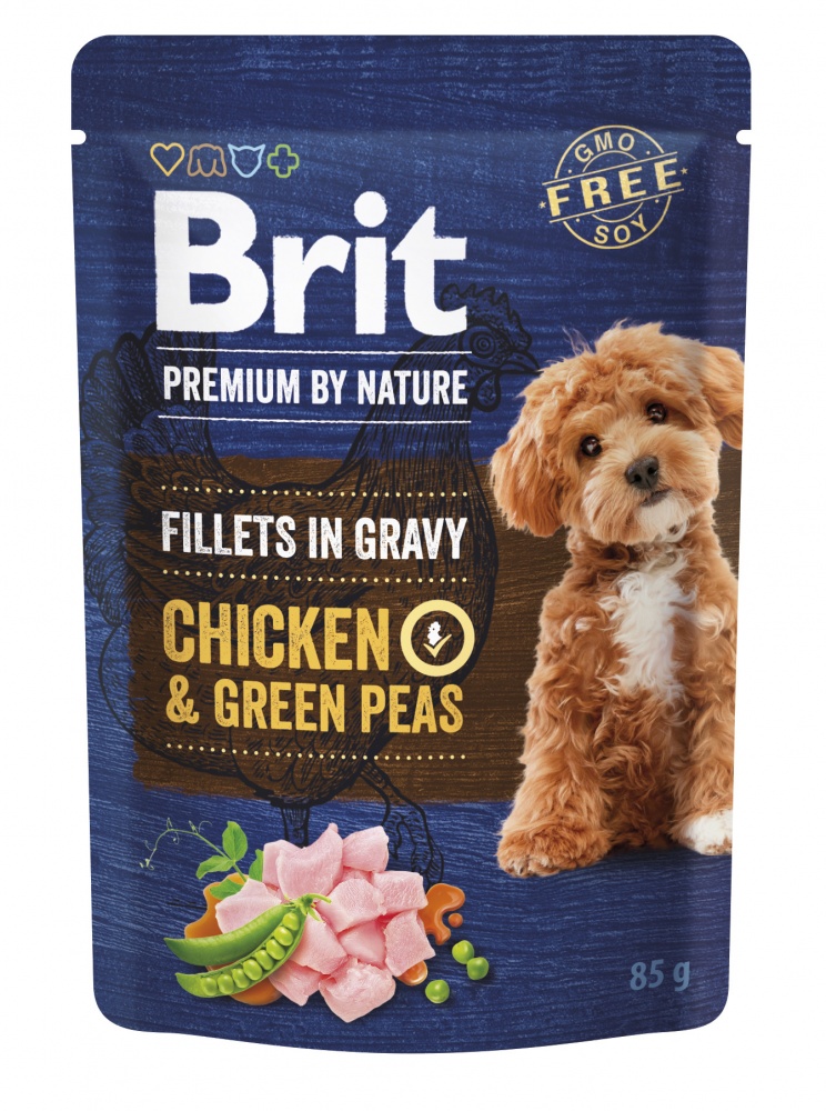 Корм вологий Brit Premium Fillets in Gravy Multipack філе в соусі мультипак 12 шт. х 85 г