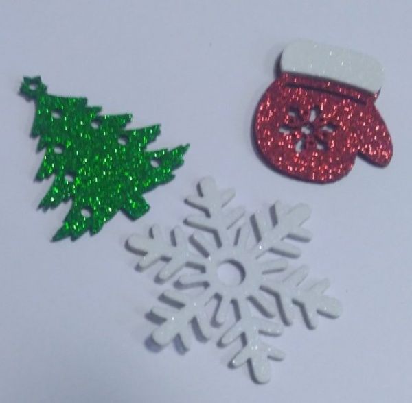 Набор декоративных изделий Зимний 6 шт. 125144 Діамантові ручки