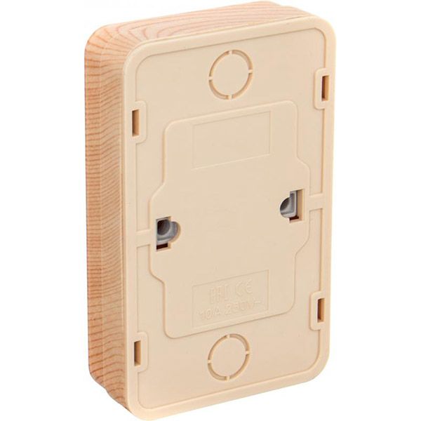 Розетка подвійна UP! (Underprice) сосна BD-SCP.MZ20G2WTG-Pine