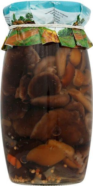 Грибы консервированные ТМ Хуторок опята грузди маслята 350 г 4820182781889