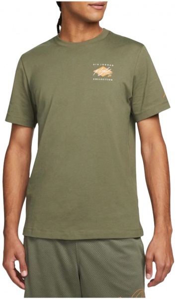 Футболка Jordan M J FLT ESS JDN AIR GFX CREW DH8968-222 р.M хакі