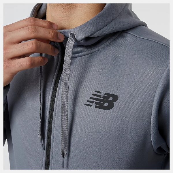 Джемпер New Balance TENACITY PERFORMANCE FLEECE FULL ZIP MJ23020GNM р.XL серый