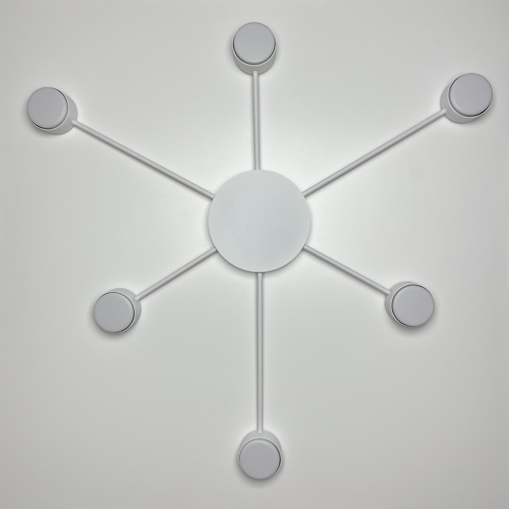 Люстра потолочная Luminaria 6xGX53 белый RAY SLIM 6xGX53 WHITE