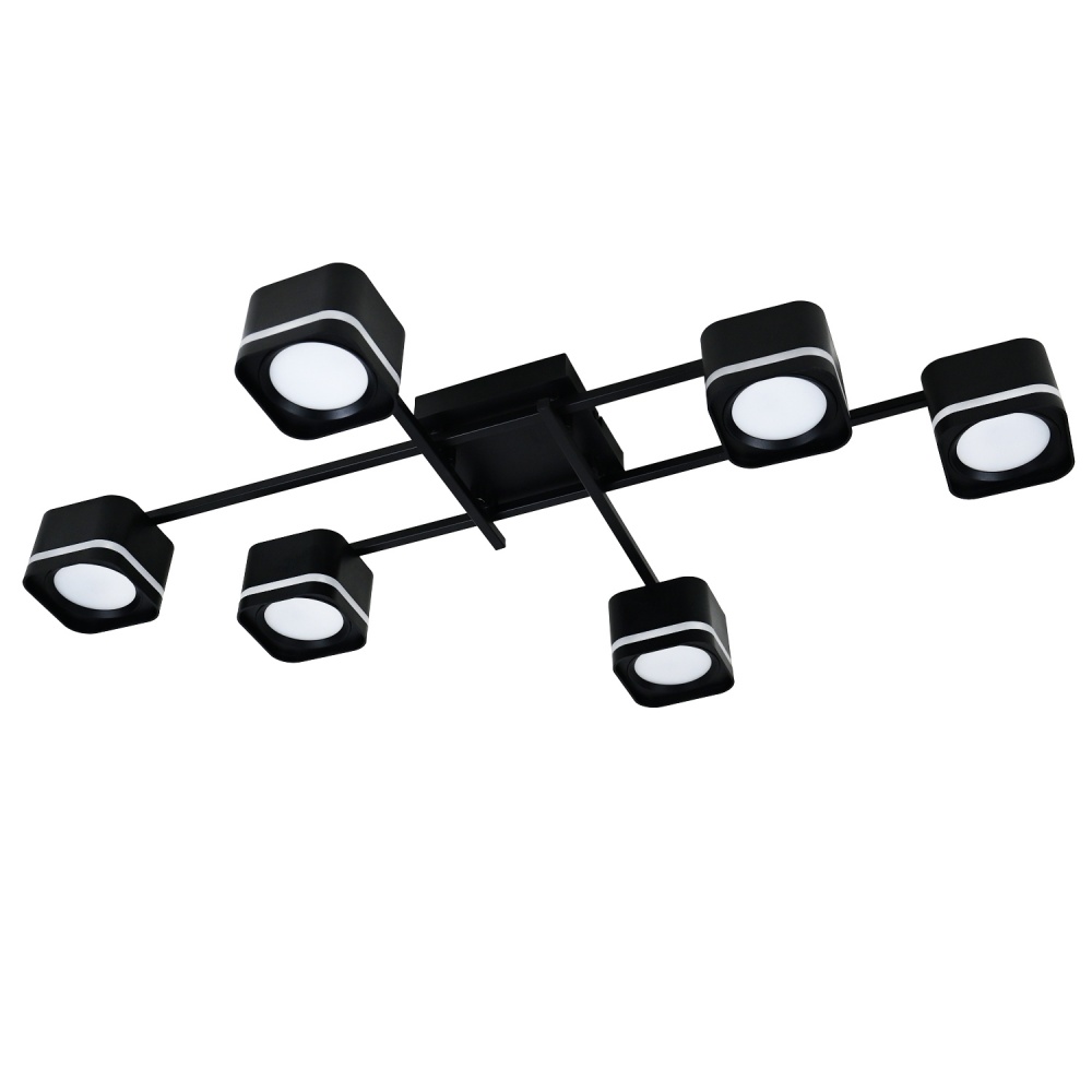 Люстра стельова Victoria Lighting 6xGX53 чорний Peach/PL6 black