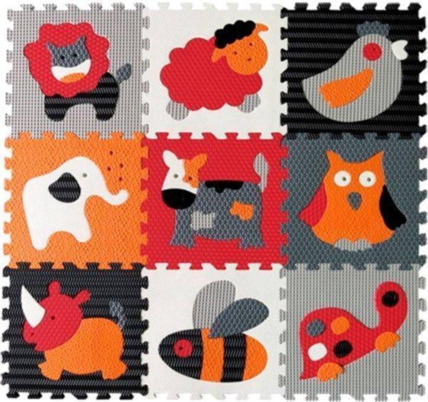 Коврик-пазл Limpopo «Веселый зоопарк» GB-M129A4 92х92 см