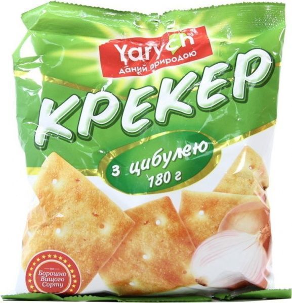 Крекер Yarych с луком 180 г (4820154480215) 