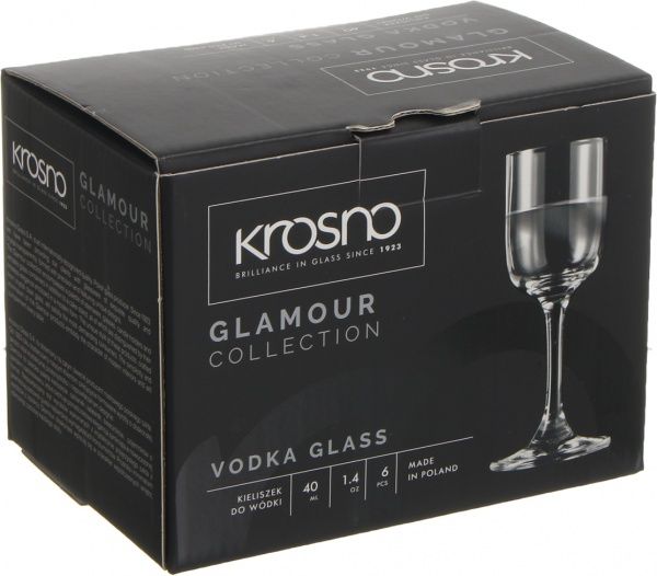 Набір чарок для горілки Glamour 40 мл 6 шт. Krosno 