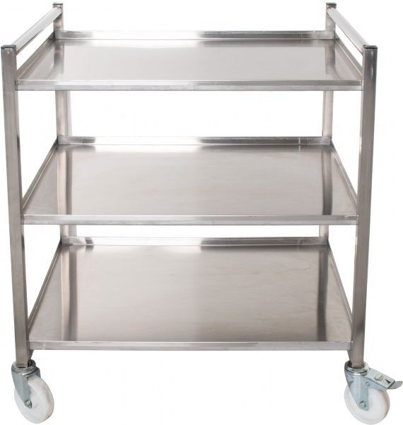 Візок виробничий на 3 полиці Tehma 900x700x1000 мм нержавіюча сталь