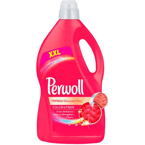 Гель для машинной и ручной стирки Perwoll для деликатной стирки для цветных вещей 3,6 л