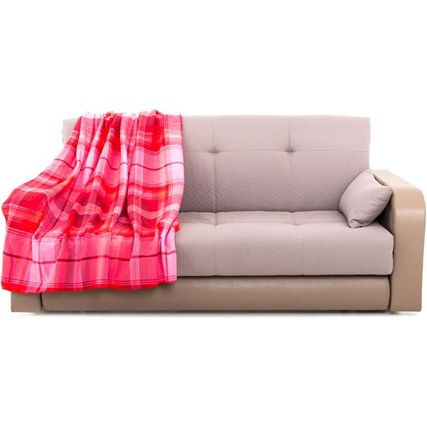 Плед флисовый Underprice Клетка бордо 150x180 см